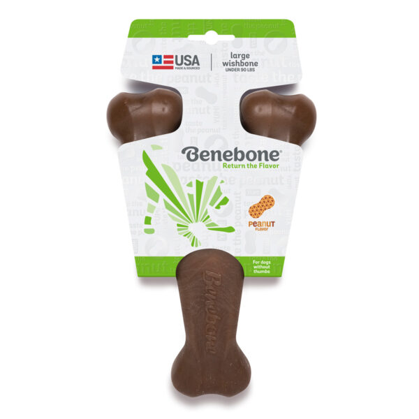 Benebone Wishbone Peanut Butter Dog Chew