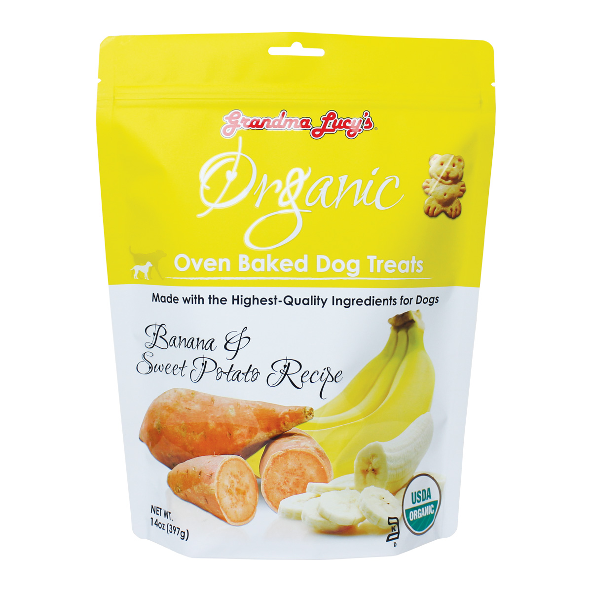 Grandma Lucy's Organic Oven Baked Banana and Sweet Potato Dog Treats