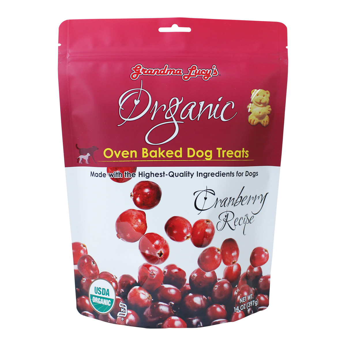 Grandma Lucy's Organic Oven Baked Cranberry Dog Treats