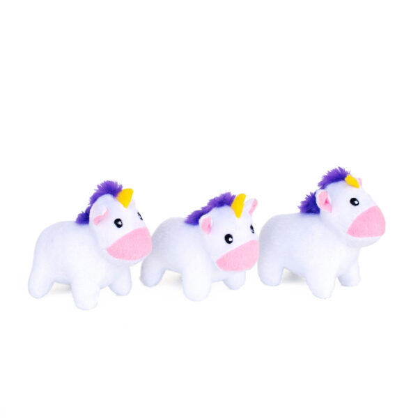 ZippyPaws Burrow Unicorns in Rainbow Miniz