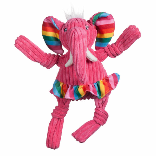 HuggleHounds Raindbow Knotties Elephant (small)