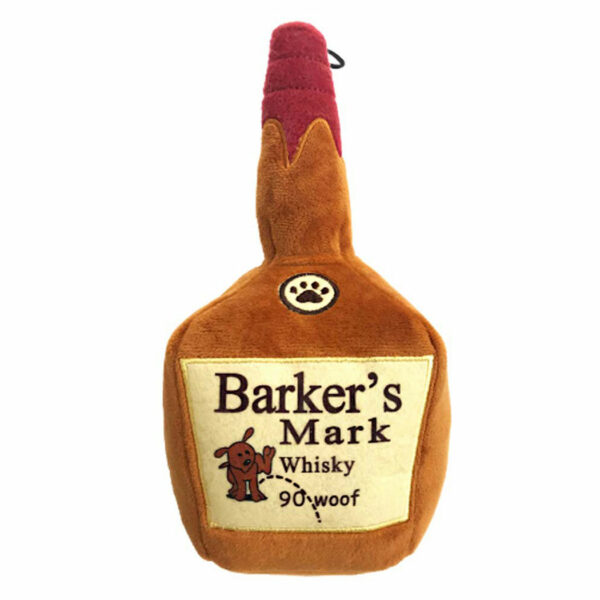 Lulubelles Power Plush Barker's Mark Whiskey Dog Toy
