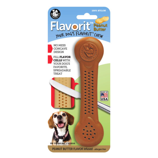 Pet Qwerks Flavorit BarkBone Peanut Butter Flavor Infused Dog Chew (large)