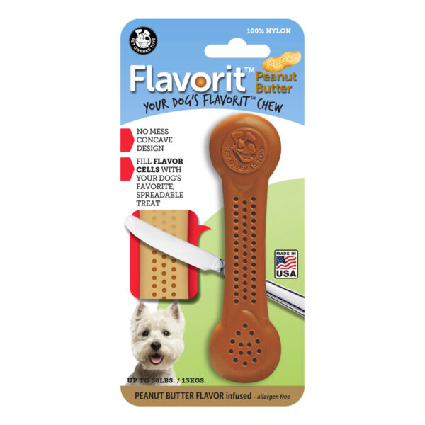 Pet Qwerks Flavorit BarkBone Peanut Butter Flavor Infused Dog Chew (medium)