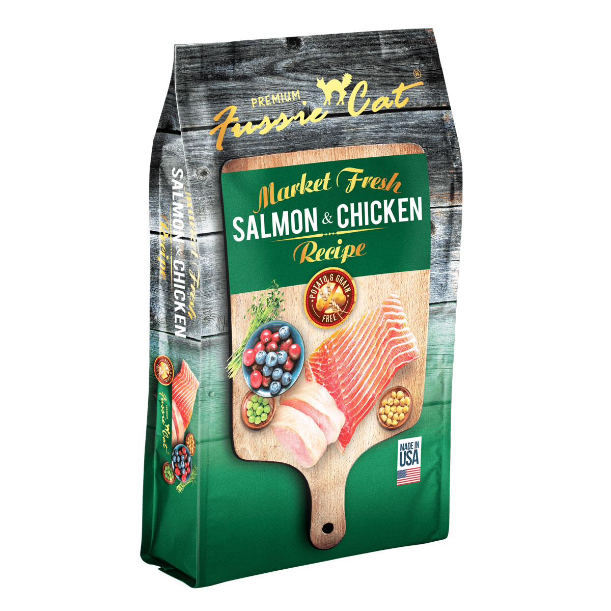 Premium Fussie Cat Market Fresh Salmon & Chicken Recipe Dry Cat Food