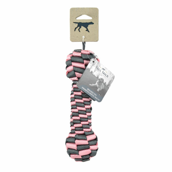 Tall Tails Braided Pink Bone Toy