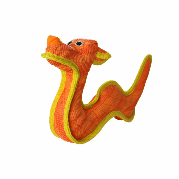 Duraforce Characters Orange Yellow Dragon Dog Toy