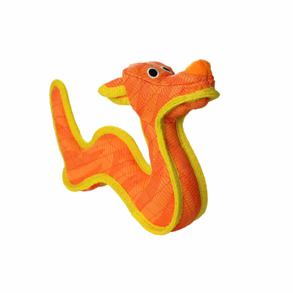 Duraforce Characters Orange Yellow Dragon Dog Toy