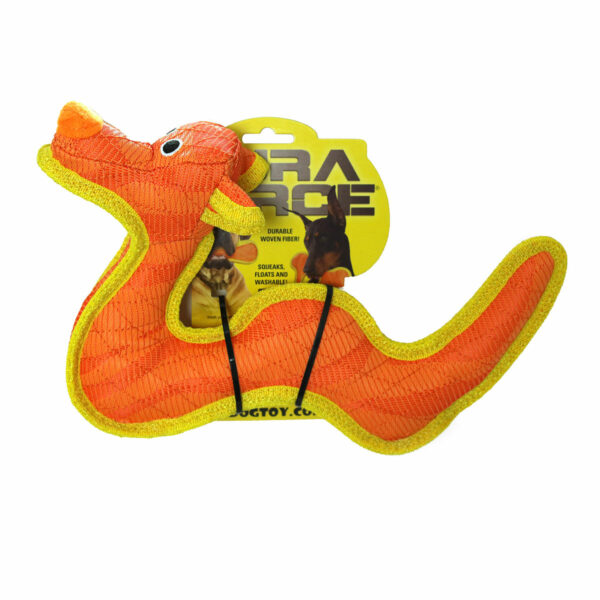 Duraforce Characters Orange Yellow Dragon Dog Toy