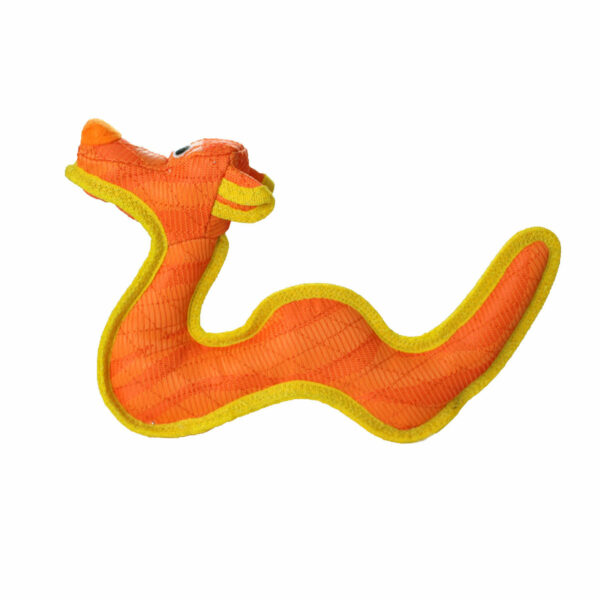 Duraforce Characters Orange Yellow Dragon Dog Toy