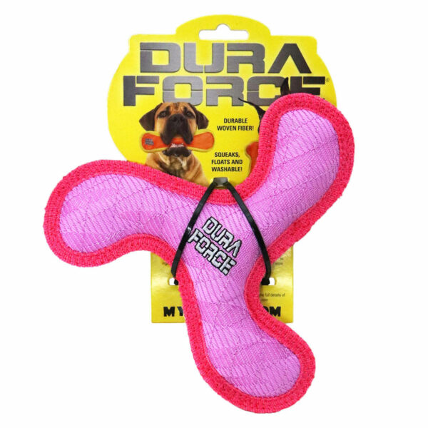 Duraforce JR Boomerang Pink Dog Toy