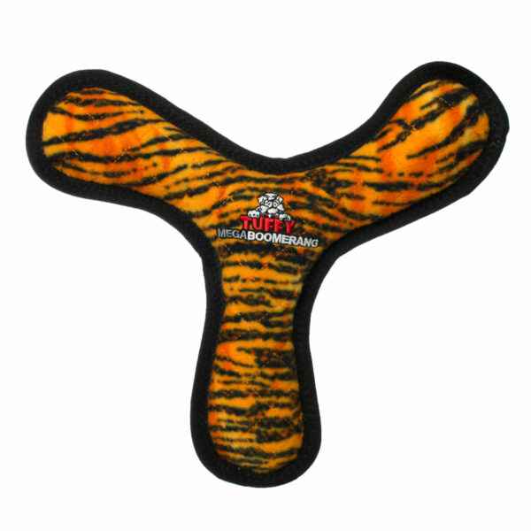 Tuffy Mega Boomerang Tiger Dog Toy