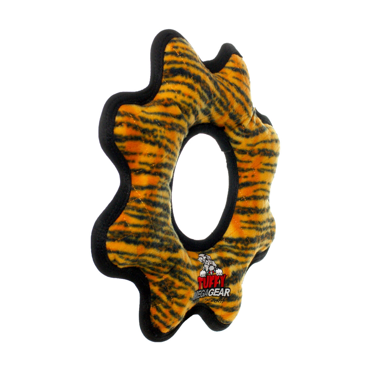 Tuffy Mega Gear Ring Tiger Dog Toy