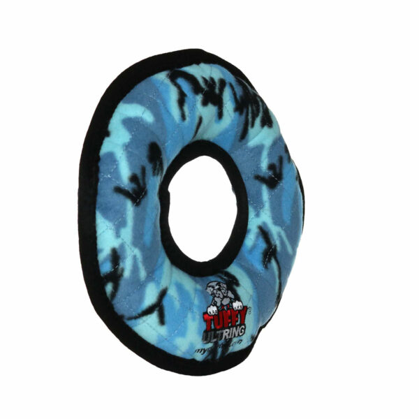 Tuffy Ultimate Ring Blue Camo Dog Toy