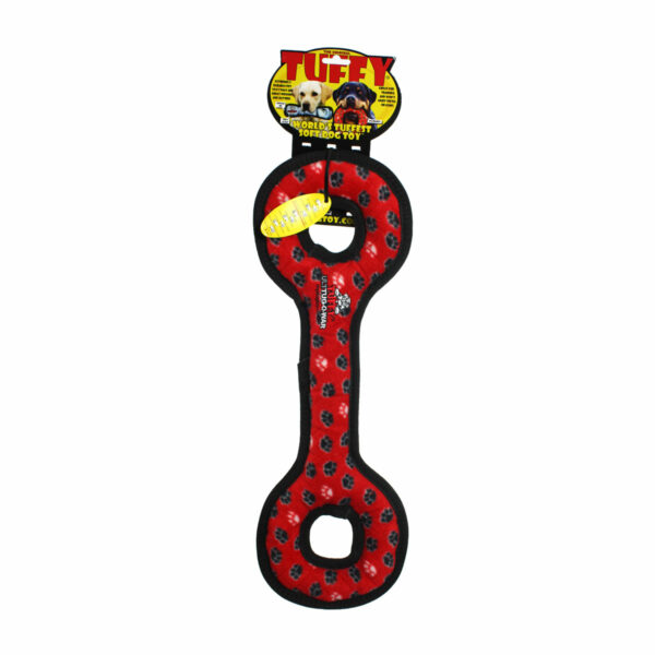 Tuffy Ultimate Tug-O-War Red Paw Dog Toy