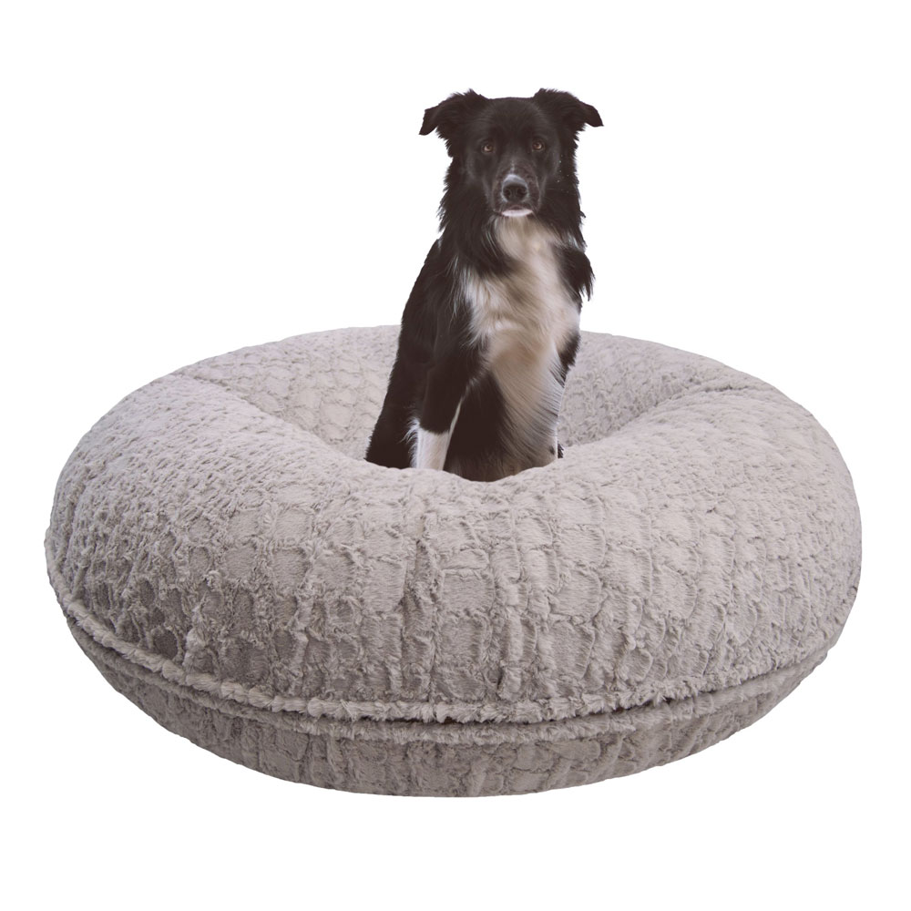 Bessie and Barnie Bagel Bed Serenity Grey Hala s Paws