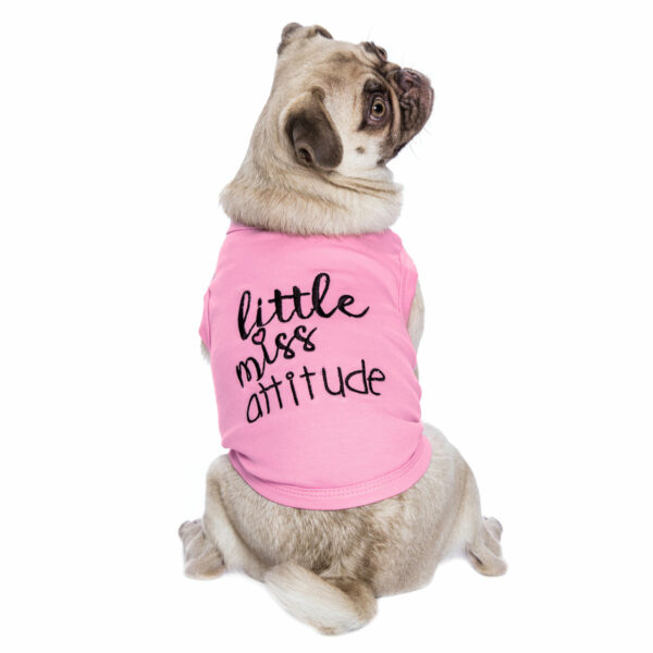 Parisian Pet Little Miss Attitude Pink Tank