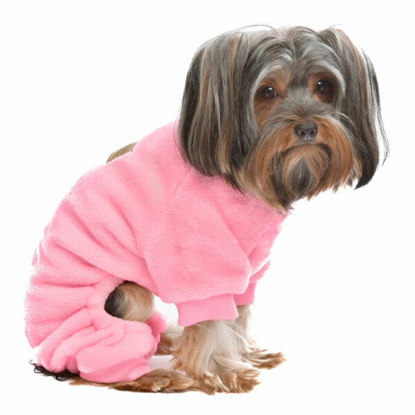 Parisian Pet Velour Pink Pajamas