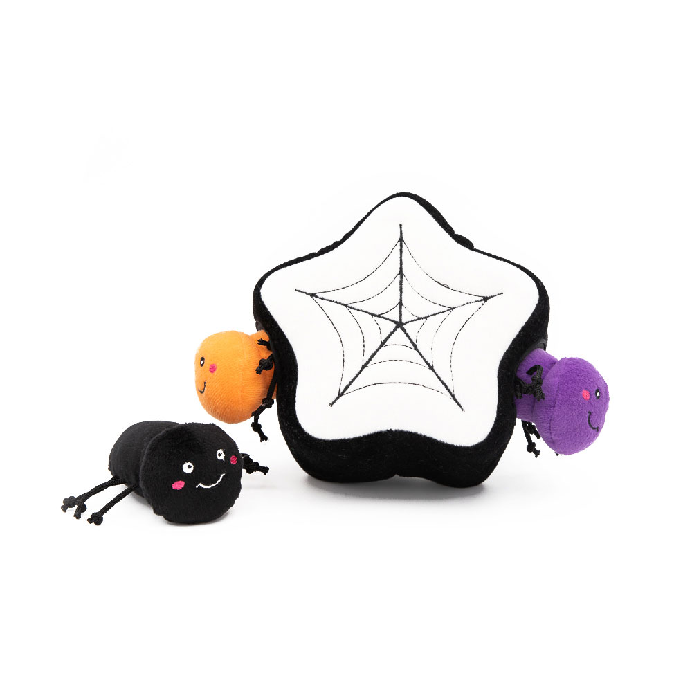 ZippyPaws Halloween Burrow - Spider Web