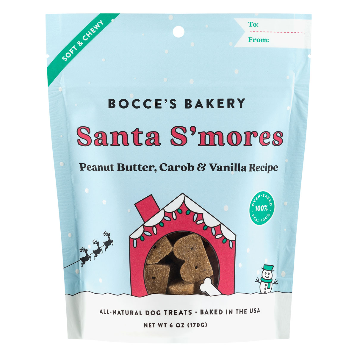 Bocce's Bakery Santa S'mores Soft & Chewy Dog Treats