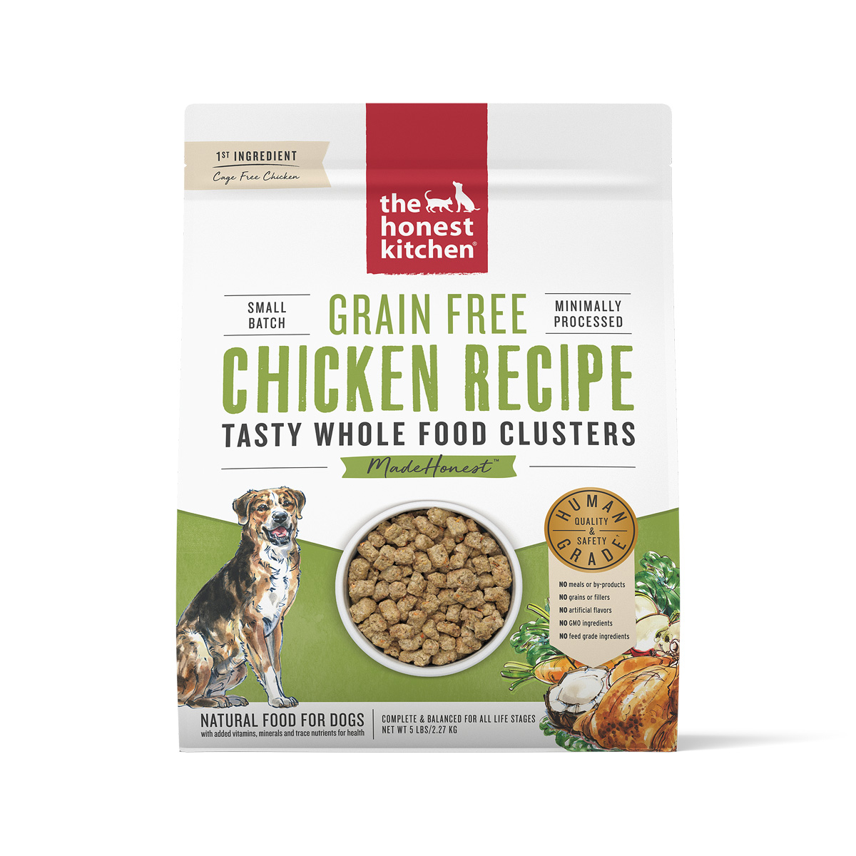 The Honest Kitchen Whole Food Clusters Grain Free Chicken Recipe - Hala ...