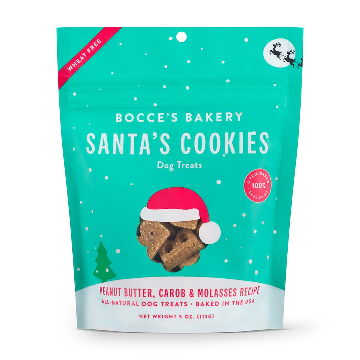 Bocce's Bakery Santa's Cookies Biscuit Dog Treats - Hala's Paws 