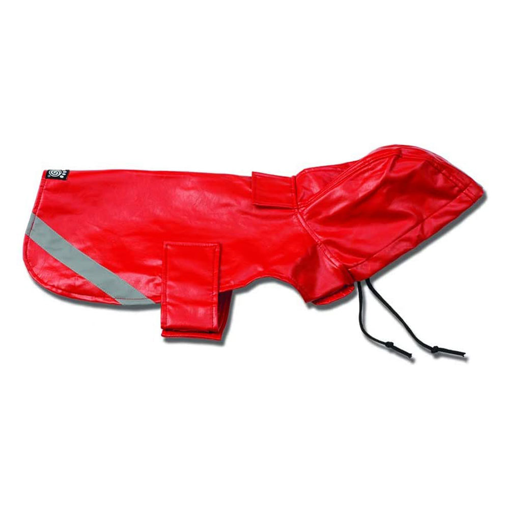 London Slicker Dog Raincoat (Red) - Hala's Paws