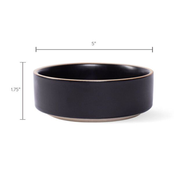 PetShop Minimal Deep Charcoal Pet Bowl Size