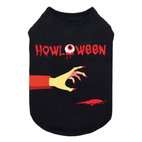 Dog Halloween shirt, zombie hand dog tank top