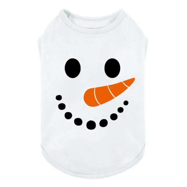 holiday snowman dog shirt