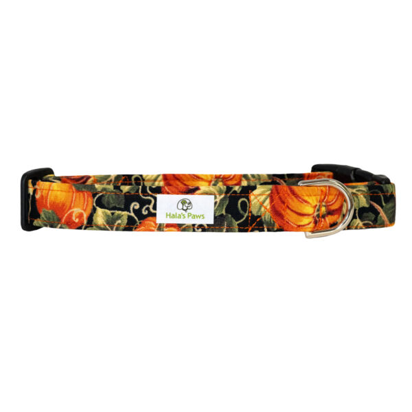 Handcrafted Fall Pumpkins Dog Collar