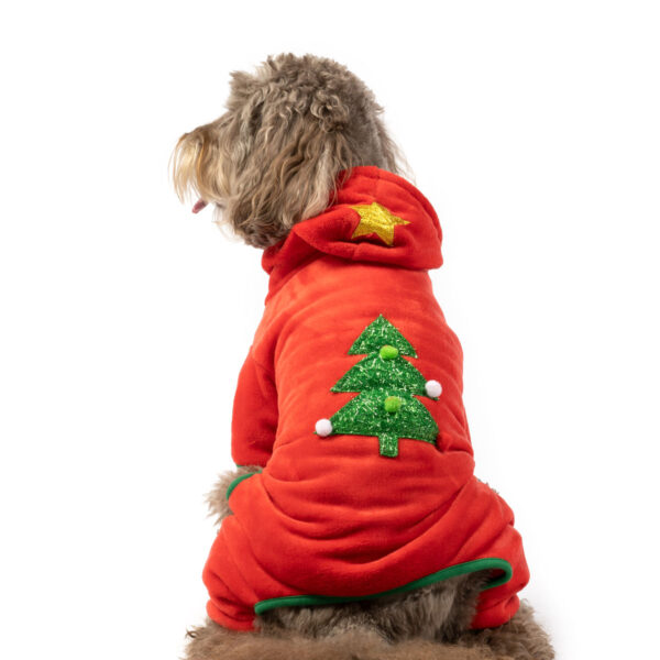 Christmas tree dog pajamas