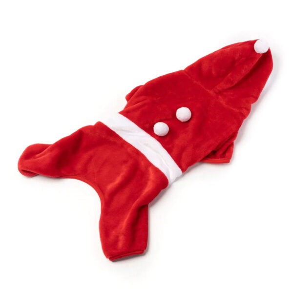 santa claus dog pjs