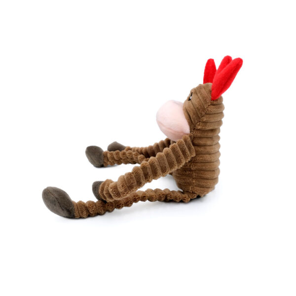 holiday reindeer small dog toy