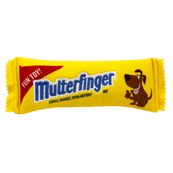 Butterfinger Mutterfinger Funny Plush Dog Toy