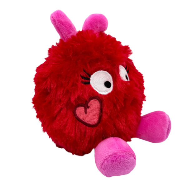 Huxley & Kent Valentine's Day Fur Bug Dog Toy