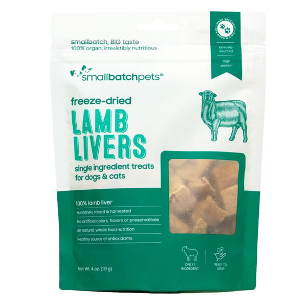 smallbatch freeze-dried lamb liver dog and cat treats