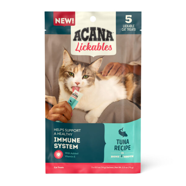 ACANA Cat Lickables Tuna Recipe Cat Treats (front)