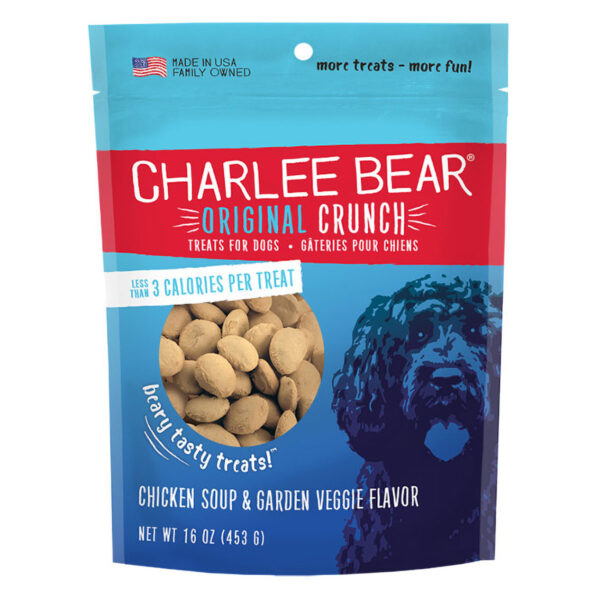 Charlee Bear Original Crunch Chicken Soup & Garden Veggie Flavor Dog Treats