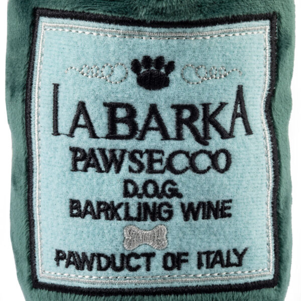 Haute Diggity Dog LaBarka Pawsecco Plush Dog Toy (closeup)