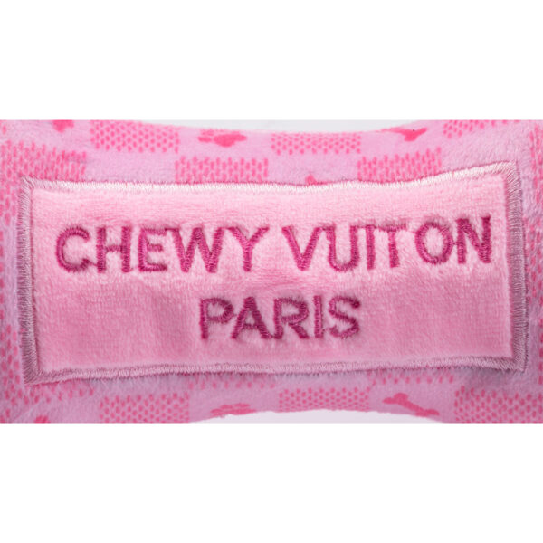 Haute Diggity Dog Pink Checker Chewy Vuiton Bone