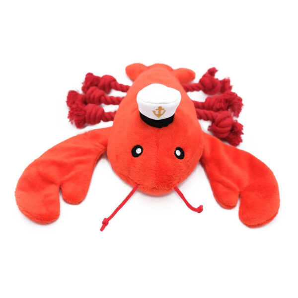 ZippyPaws Playful Pal Luca the Lobster Plush Dog Toy