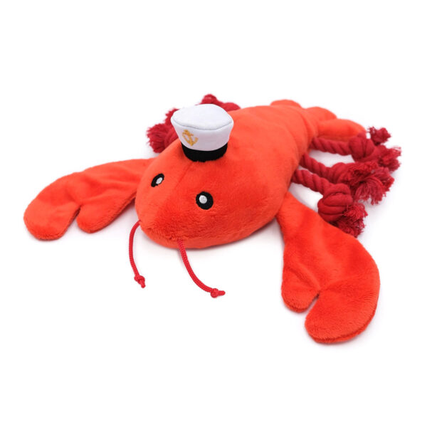 ZippyPaws Playful Pal Luca the Lobster Plush Dog Toy