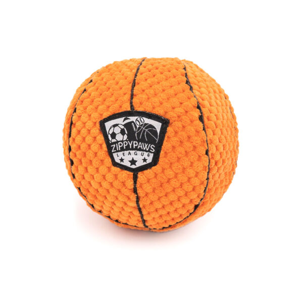 ZippyPaws SportsBallz Basketball Plush Dog Toy