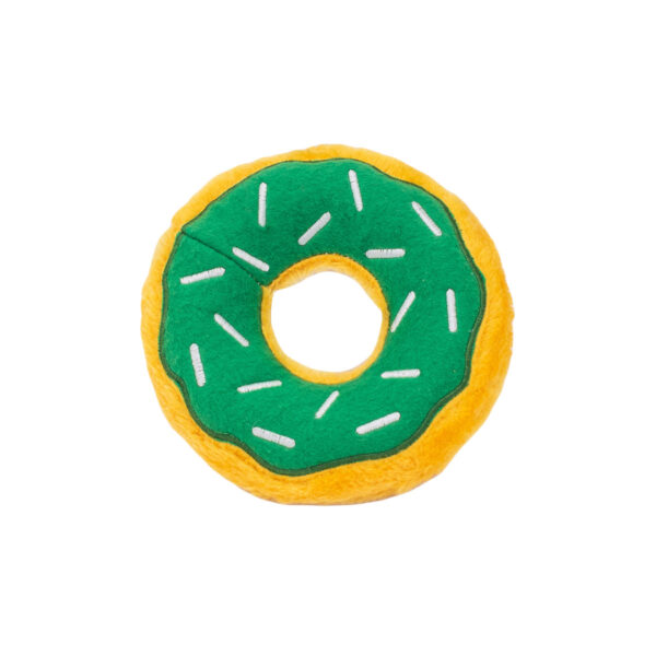 St Patrick’s Donutz – Shamrock Green Donut Dog Toy