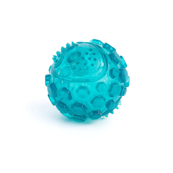 ZippyTuff Teal Squeaker Ball – Large