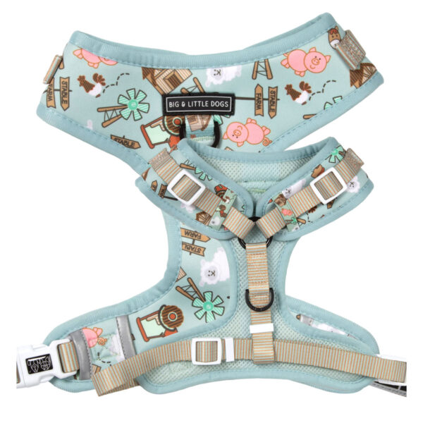 Big & Little Dogs Barnyard Friends Adjustable Dog Harness