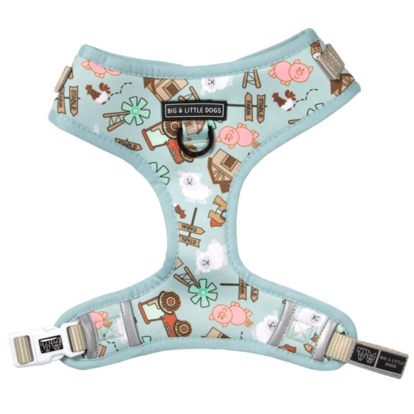 Big & Little Dogs Barnyard Friends Adjustable Dog Harness (front)