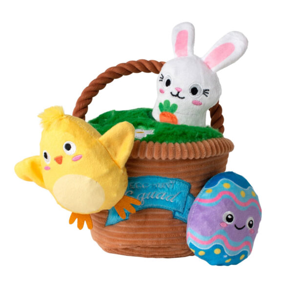 Egg Hunt Squad Hide N Seek Easter Basket Dog Toy