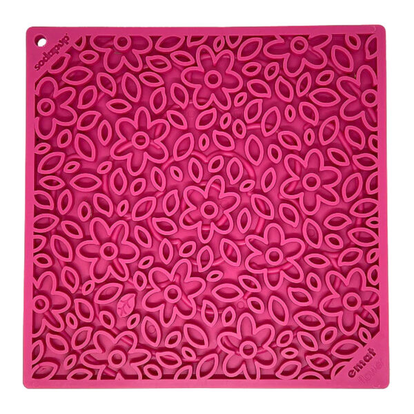 SodaPup Emat Flower Power Enrichment Lick Mat (Pink)